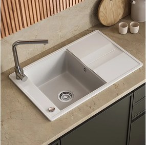 Zlewozmywak biały 78x50x20 kyoto