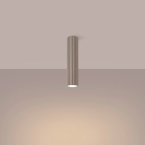Plafon KARBON 30 taupe ryflowany SOLLUX  LIGHTING