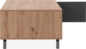 Stolik kawowy z lamelami Medan dąb artisan/antracyt