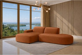 Narożnik Cursal Atelier, tkanina Salvador, Brązowy, Lewy