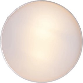 Nowoczesna lampa sufitowa różowa 40 cm ze złotym wnętrzem - Drum