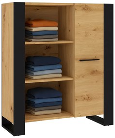 Nowoczesny regał na ubrania dąb artisan N1-G08