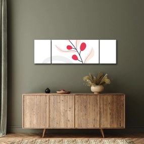 Obraz - Różowa abstrakcja kwiatowa N⁰3 (170x50 cm)