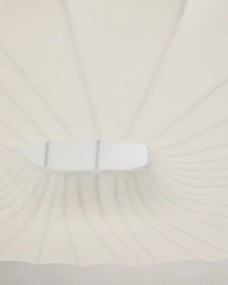 Biała lampa sufitowa z tekstylnym kloszem ø 76 cm Somar – Kave Home