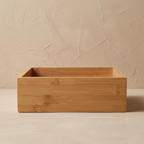 Organizer biurkowy bambusowy, 15 x 23 x 7 cm