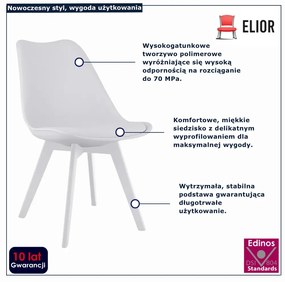 Białe stylowe krzesło B5-W06