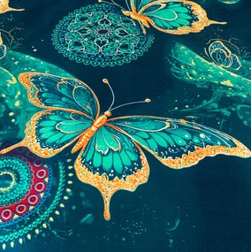 PrzytulneMieszkanie.pl PrzytulneMieszkanie.pl Pościel z mikrofibry AZURIA niebieska Rozmiar pościeli: 70 x 80 cm | 140 x 200 cm