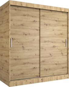 Szafa przesuwna 180 cm dąb artisan E2-D95