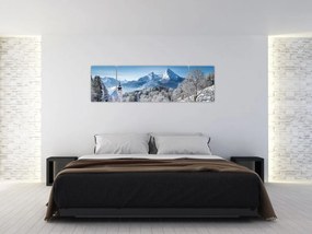 Obraz - Rzut oka na zimowy krajobraz (170x50 cm)
