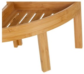 Bambusowy regał narożny trzypiętrowy Casa Selección Bamboo