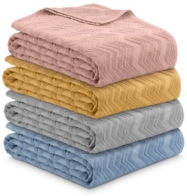 DORMEO COTTON TERRY BLANKET GP 200x200 cm różowy