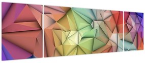 Obraz - Abstrakcja wielokątna (170x50 cm)