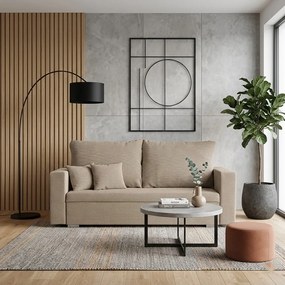Sofa kanapa 2 os z funkcją spania DARIA Cappuccino