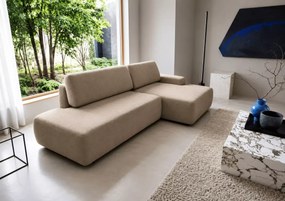 Narożnik z funkcją spania i pojemnikiem Slideo O 276 cm DL rozkładany sofa L-kształtna