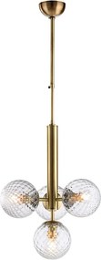 Armonia Lampa wisząca z brązu szczotkowanego żelaza 4 światła 110 Ø32 BL285-4-BRZ