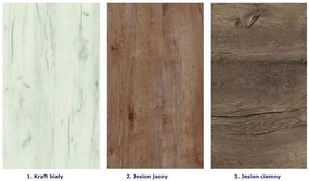 Półka Ścienna W Dekorze Kraft Biały R2-R40