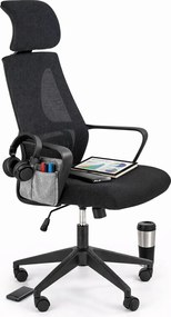 Ergonomiczny Fotel Czarny Biurowy Obrotowy G8-N03