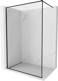 Mexen Kioto-F ścianka prysznicowa Walk-in z ramką 60 x 202 cm, transparent 8 mm, czarna - 800-060-104-70-00
