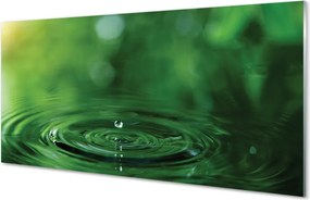 Szklany Panel Czysta Kropla w Makro