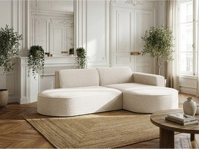 Narożnik Parma Studio, do salonu, tkanina Quelle, prawy, krem (02)