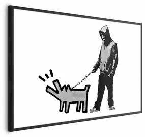 Plakat Dog Art 60x40 cm z ramą czarną bez marginesu ARTGEIST B