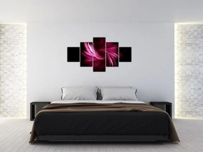 Obraz - różowa abstrakcja (125x70 cm)