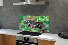 Panel Szklany Barwny Akcent na Liściach