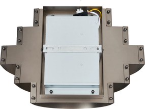 Nowoczesny kinkiet w kolorze gunmetal z LED z 3-stopniową regulacją ściemniania - Lines