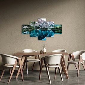 Obraz jeziora w Alpach (125x70 cm)