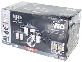 Elo 30004 Premium 4-częściowy zestaw garnków zestali nierdzewnej Rondello