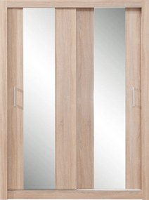 Szafa Przesuwna MIRA 160 cm z Lustrem Szafa Dwudrzwiowa