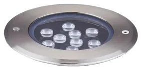 Ideal Lux- LED Lampa najazdowa FLOOR LED/12W/230V śr. 14 cm CRI 90 IP67 chrom