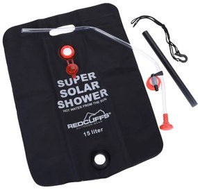 Redcliffs Prysznic ogrodowy solarny, czarny