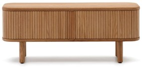 Szafka pod TV w dekorze jesionu w naturalnym kolorze 120x50x40 cm Mailen – Kave Home
