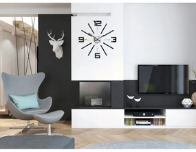 Zegar ścienny naklejany duży nowoczesny akrylowy na ścianę do salonu loft