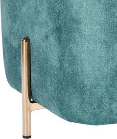 Aksamitna pufa w stylu glamour Izbit Velvet