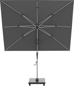 HYPERION 330 x 240 PRESTIGE - luksusowy huśtawkowy parasol ogrodowy z bocznym drążkiem : Kolor parasola - Ciemnoszary