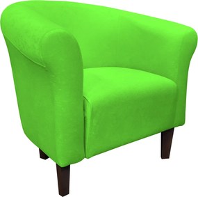Fotel Milo tkanina Mikrofaza stylowy fotel do salonu i sypialni : Kolor nogi - Venge, Kolor tkaniny - 12 MIKROFAZA, Wysokość nogi - 15 cm