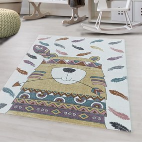 Dywan dziecięcy Funny indianin multikolorowy 140 cm x 200 cm
