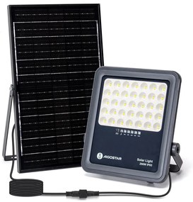 Aigostar - LED 200W solarny reflektor 3,4V IP65 z pilotem, ściemnialny