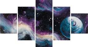 Obraz - Malowany wszechświat (125x70 cm)