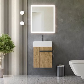 Gäste-WC Badmöbel-Set COMPACT 45 cm mit Waschbecken