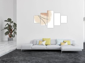 Obraz - Biała abstrakcja (125x70 cm)