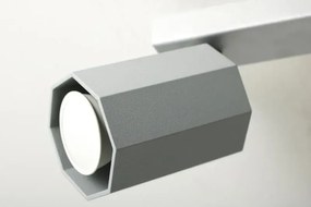 Minimalistyczny plafon metalowy E170-Fonat - popiel