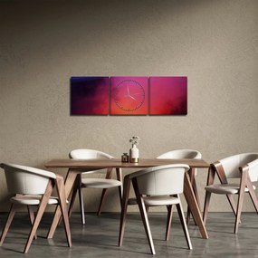 Obraz - wulkan (z zegarem) (90x30 cm)