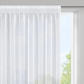 Firana biała gładka matowa etamina nowoczesna 350x150 cm