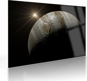 Obraz na szkle - planeta w kosmosie (70x50 cm)