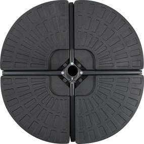 Outsunny 4-cz. Masa parasola może być wypełniona wodą 52 kg lub piaskiem 68 kg