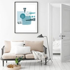 Plakat - Malowana abstrakcja (A4)