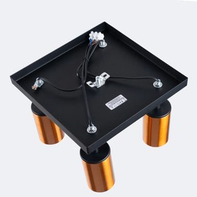 Plafon WINX 4 czarny/miedziany SOLLUX  LIGHTING